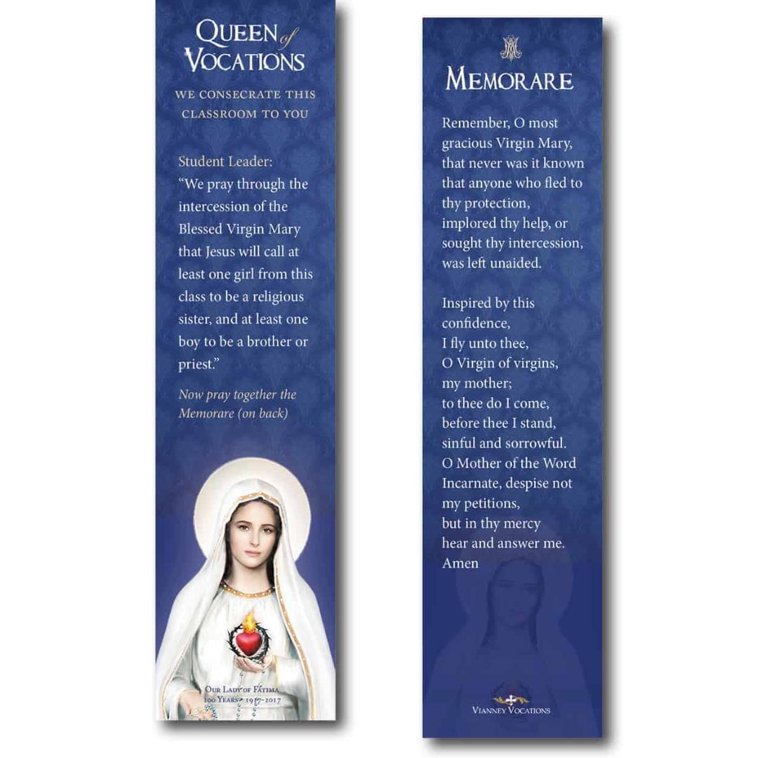 Queen of Vocations Bookmark